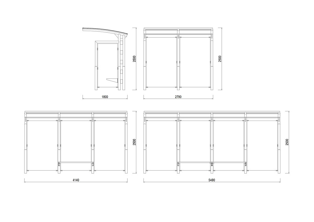 E-ZS03 Zastávka se dvěma bočnicemi E-ZS03 Zastávka se dvěma bočnicemi